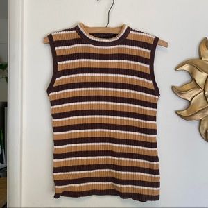 VINTAGE | striped mock tank